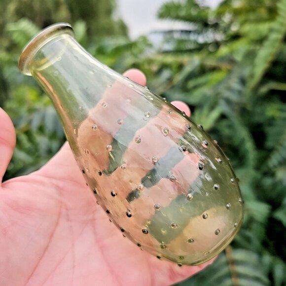 Hobnail Glass Bud Vases Set Of 3,  MCM Vintage 5.50” - Picture 10 of 16